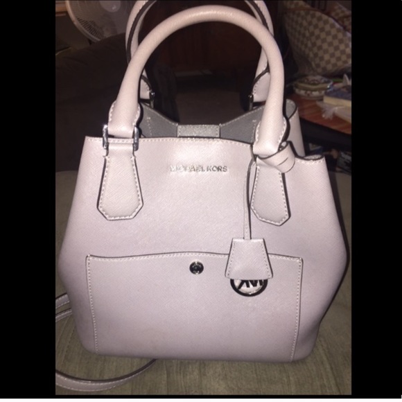Michael Kors Handbags - Michael Kors Grey saffiano leather bag